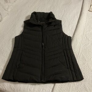 Talbots Black Quilted Vest